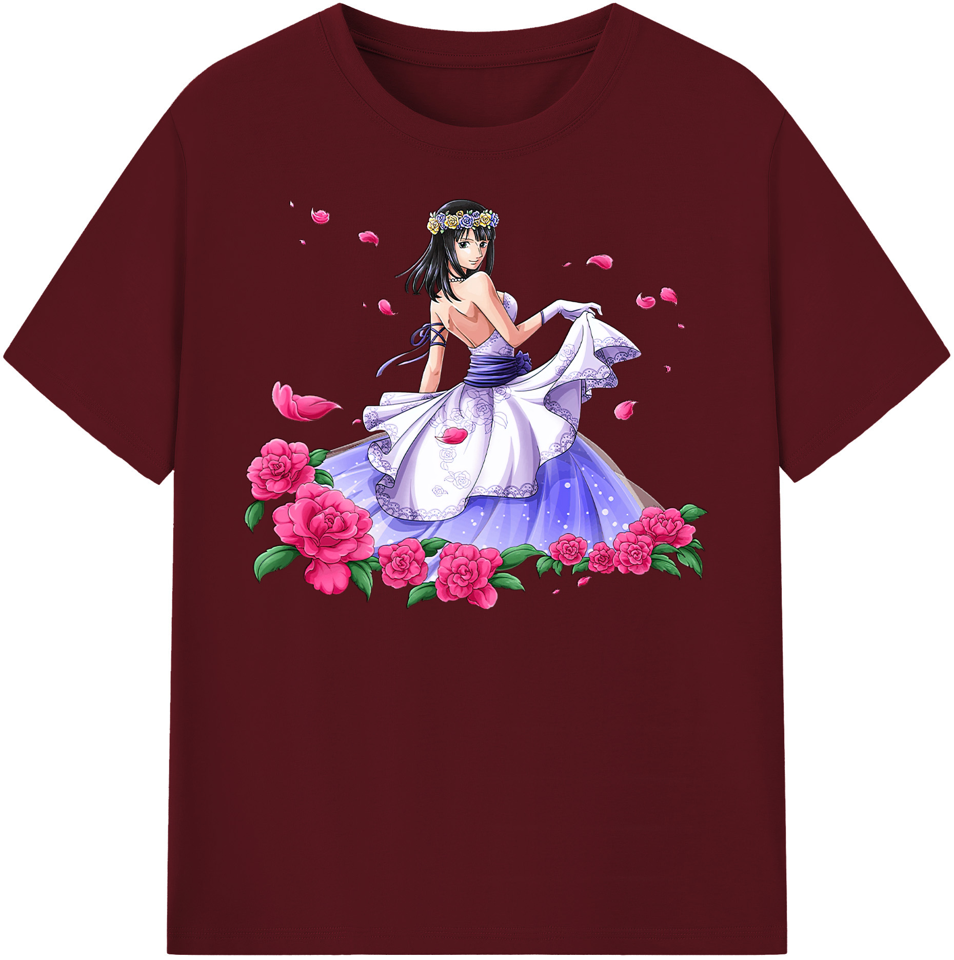ワンピース ニコ・ロビン ONE PIECE Nico Robin 綿100％半袖Tシャツ（フロントプリント）